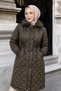Quilted Coat Khaki Hm2956 - 6