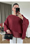 Burgundy Flying Cape Blouse - 2Y5026 - 6