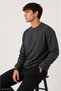 Men's Front Printed Crew Neck Long Sleeve Sweatshirt 7002 - 2