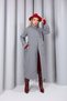 Women's Belted Long Judge Collar Trench Coat Oversize