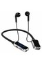 New Digital Display Wireless Headphones with Long Battery Life, Neckband Design for Sports And Card Insertion