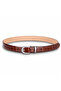 Bloom in Still Women's Genuine Leather Belt - Camel Croco - 3