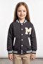 Embroidered Stand Collar College Unisex Kids Jacket - 2