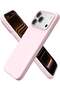 Premium Liquid Silicone Protective Case for iPhone 17 Pro Max - Slim Soft-Touch Shockproof Cover, Available in 27 Vibrant Colors (Chalk Pink)