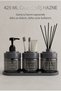 Smoked Glass Bathroom Set with Stand |   425 ml |   Glass Soap Dish, Toothbrush Holder, Room Essence |   220 ml Ocean - 7