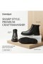 Men's Genuine Leather Boots with Zipper and Orthopedic Sole