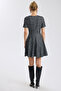 Glittery Lurex Tweed Flared Dress - 5