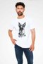 German Shepherd Printed Unisex White T-Shirt - 2