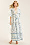 Long Paisley Pattern Dress