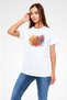 Flower White Unisex T-Shirt T-Shirt - 3