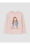 Lcw Kids Crew Neck Printed Girls' T-Shirt 2-Piece - 2