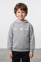 3 Threaded Text Printed Hooded Boys' Sweatshirt - 2