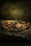 Jasper Stone Flower Motif Pure Copper Women's Bracelet Handmade Adjustable Clasp - 4