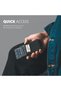 حامل بطاقات مع جيوب EDC ونافذة لبطاقة الهوية، محفظة بطاقات منبثقة مانعة لـ RFID، محفظة بطاقات معدنية نحيفة W - 3