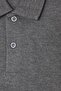 Men's Regular Fit Classic Cut Long Sleeve Anthracite Polo Collar Sweatshirt - 5