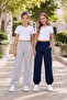 Busekids Unisex Kids 2-Piece Sweatpants Set with Piping at the Legs & Cargo Pockets, Unprinted – Crop Not Included