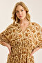 Long Dv Collar Dress - 4