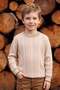 Patterned Crew Neck Boys' Knit Sweater