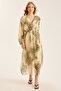 Silk Leopard Patterned Anv Dress