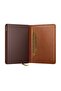 Premium Slimwallet+ Emboss Lines Card Holder Wallet, Brown - 3