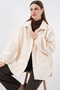 Women's Wool Blend Boucle Jacket 1582 - Cream