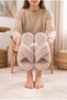 Furry Cross Women's House Slippers - Warm and Fluffy Slippers with Noiseless Soles - 2