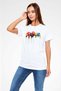 Flower White Unisex T-Shirt T-Shirt - 3