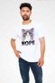 Nope Printed Unisex White T-Shirt - 2