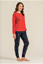 Women'S, Long Sleeve, (Socks Included), Pajama Set - 2