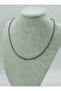 Fine sand necklace - gray - - 2