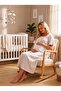 New Season Light Beige Muslin Fabric Buttoned Breastfeeding Compatible Design Short Sleeve 100% Cotton Maternity Nightgown - 8