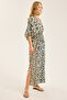 Long Dv Collar Dress - 2