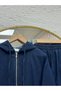 Alizeh Kangru Pocketed Hooded Pants Denim Set-Ml322 Dark Navy Blue - 2