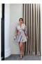 Asymmetrical Buttoned Mini Shirt Dress - 2
