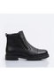 Men's Genuine Leather Inner Fur Lined Side Zipper Orthopedic Non-Slip Sole Boots - 4