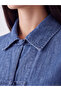 Women's Jean Jacket with Piping Button Detail - 3