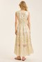Star Flower Motif Dress - 5