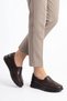 Huner Double Rubber Bone Protrusion Genuine Leather Orthopedic Women's Shoes Brown Skin - 5