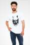 Asabi Wolf Printed Unisex White T-Shirt - 2