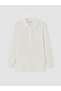 Shirt Collar Striped Dobby Women's Tunic - 5