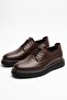 100% Genuine Leather Brown Casual Comfortable Elastic Classic Men's Shoes Luass30Al0058