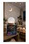 3D LED Starry Sky Projection Lamp with White Crystal Ball and Wooden Stand, Colorful Galaxy Night Light Projector for Bedroom, Living Room, Children’s Room, Parties, Decoration, Relaxation and Peacefu - 6