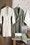 6 Piece 3D Embroidered Premium Bamboo Family Bathrobe Set (Contains 70% Bamboo Fiber) - 6