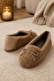 Women'S, Bow-Tie, Plush Home Slippers, Soft Sole, Cute, Indoor, Outdoor Ballerinas - 2