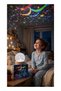 Colorful LED Galaxy Star Projector Night Light with Crystal Ball and Wooden Base, Magical Starry Sky Lamp for Bedroom, Children’s Room, Living Room, Party Decoration, Relaxation, Sleep an