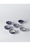 Reve bleu ellis oval tobacco set - 16 cm - blue/white