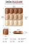 2 Model Set Silicone Cake Mold (12-Piece Seashell and 12-Piece Baton) Cake and Chocolate Mold - 3