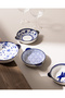 Reve bleu round plate set - 19 cm - blue/white - 2