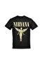 تيشيرت Nirvana In Utero Tour NYC 1993 أسود اللون مطبوع من الأمام والخلف للجنسين - 2