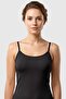 Women's Black Thin Strap Bamboo Athlete Top Breathable Rope Strap Casual Athlete Top